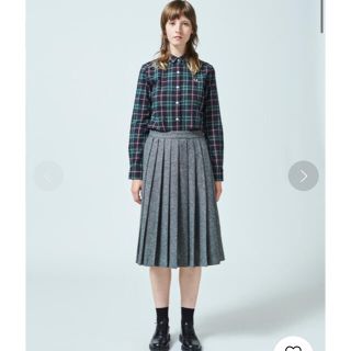 フレッドペリー(FRED PERRY)の【専用】フレッドペリー プリーツスカート  グレー サイズ8(ひざ丈スカート)