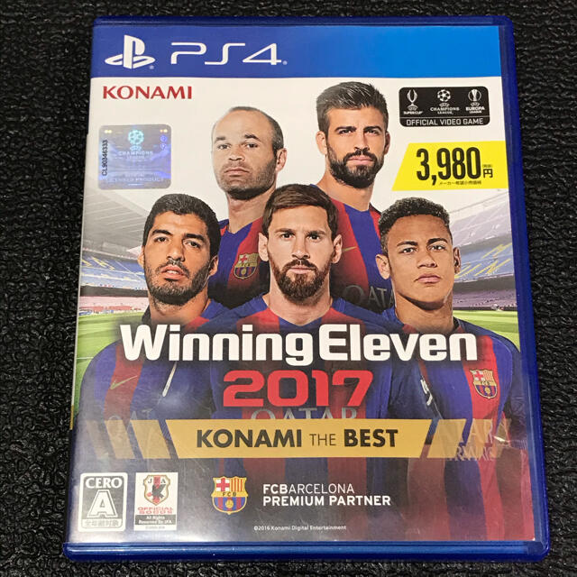 PlayStation4(プレイステーション4)のウイニングイレブン2017 KONAMI THE BEST エンタメ/ホビーのゲームソフト/ゲーム機本体(家庭用ゲームソフト)の商品写真