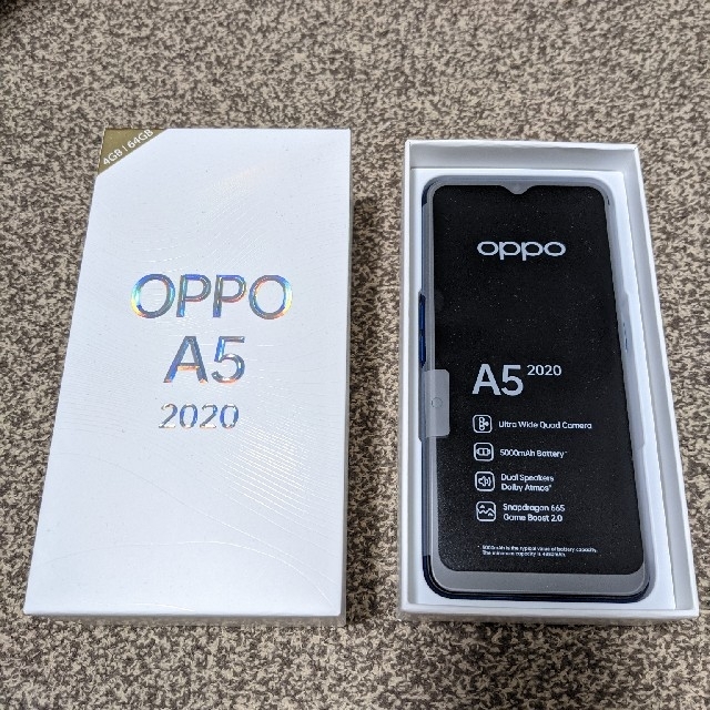 【新品】OPPO A5 2020 SIMフリー ブルー