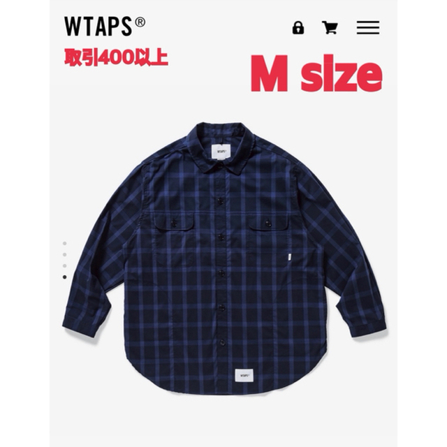 W)taps(ダブルタップス)の21SS WTAPS WCPO NAVY Mサイズ メンズのトップス(シャツ)の商品写真