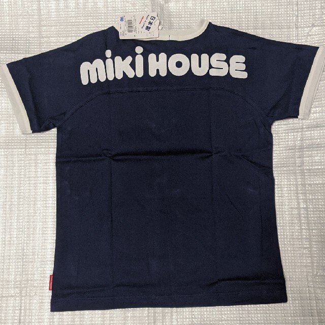 mikihouse(ミキハウス)のミキハウス新品140cmロゴTシャツ　半袖 キッズ/ベビー/マタニティのキッズ服男の子用(90cm~)(Tシャツ/カットソー)の商品写真