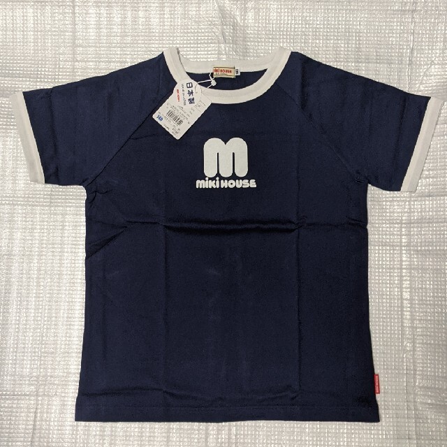 mikihouse(ミキハウス)のミキハウス新品140cmロゴTシャツ　半袖 キッズ/ベビー/マタニティのキッズ服男の子用(90cm~)(Tシャツ/カットソー)の商品写真