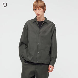 ジルサンダー(Jil Sander)のUNIQLO +J スーピマコットンオーバーサイズシャツブルゾン（長袖）(シャツ)