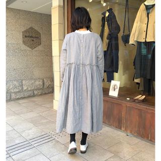 ネストローブ(nest Robe)のnest Robe リネンウエストフリル2wayワンピース ネストローブ(ロングワンピース/マキシワンピース)