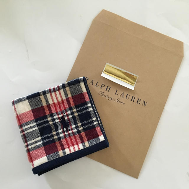 Ralph Lauren(ラルフローレン)のセール♪ギフトに最適♡新品 ラルフローレン ガーゼタオルハンカチ メンズのファッション小物(ハンカチ/ポケットチーフ)の商品写真