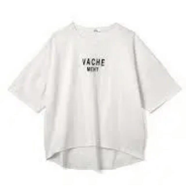 GRL(グレイル)のVACHE MENT ロゴTシャツ レディースのトップス(Tシャツ(半袖/袖なし))の商品写真
