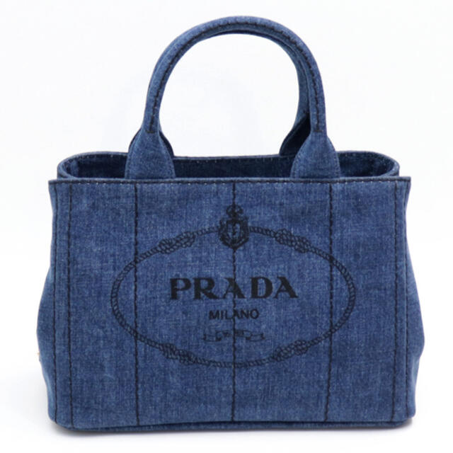 プラダ新品 PRADA バッグ プラダ カナパ トート ショルダーバッグ ブルー 人気