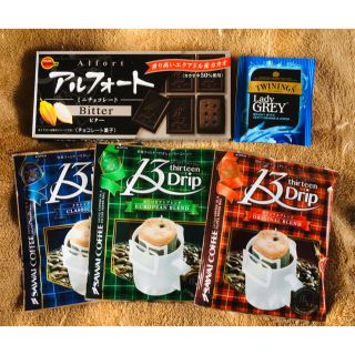 オガワコーヒー(小川珈琲)のお菓子、ドリップコーヒー、紅茶　5点セット(コーヒー)