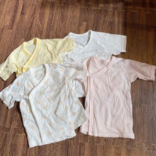 ユニクロ(UNIQLO)の短肌着　ユニクロ　コンビ　4枚セット(肌着/下着)