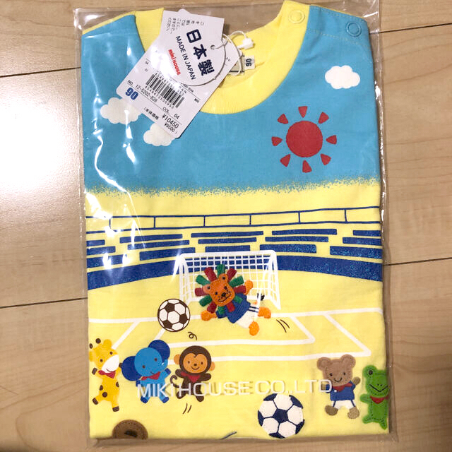 【新品・未開封】日本製ミキハウスTシャツ90センチ