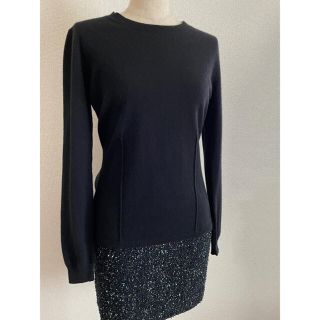 ニナリッチ(NINA RICCI)のNINA RICCI ニナ リッチ カシミヤ ニット 黒 サイズS(ニット/セーター)