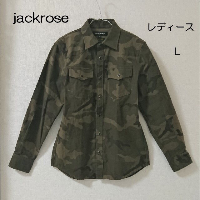 新品】JACKROSEジャックローズ ミリタリーシャツ 迷彩 レディース レディースのトップス(シャツ/ブラウス(長袖/七分))の商品写真