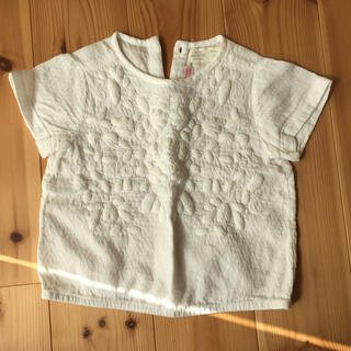 ザラキッズ(ZARA KIDS)のZARA baby 80cm 刺繍入りカットソー/Tシャツ(シャツ/カットソー)