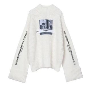 アメリヴィンテージ(Ameri VINTAGE)のアメリ Ameri VINTAGE   PHOTO PRINT KNIT(ニット/セーター)