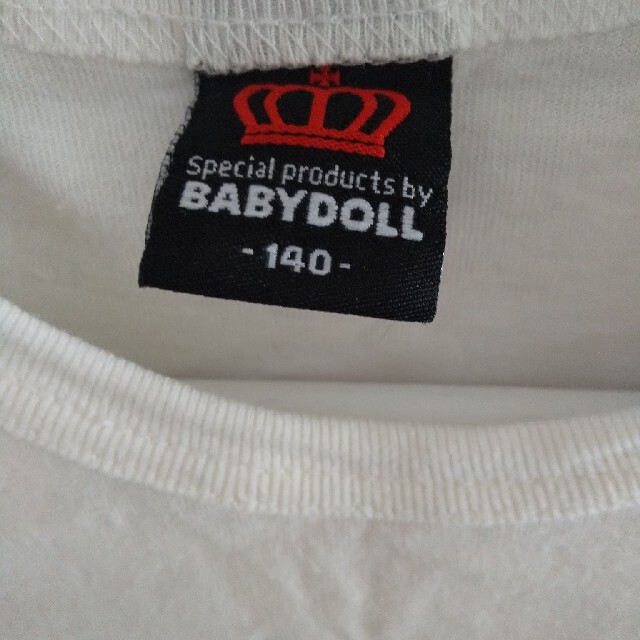 BABYDOLL(ベビードール)のベビードール ミニーちゃんTシャツ 白 140 キッズ/ベビー/マタニティのキッズ服女の子用(90cm~)(Tシャツ/カットソー)の商品写真