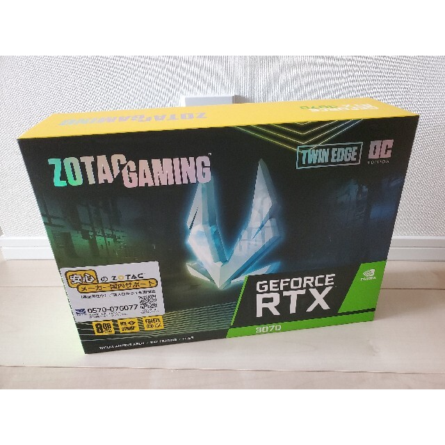 PCパーツZOTAC GEFORCE RTX 3070 TWIN EDGE OC