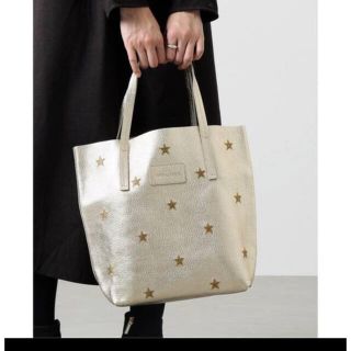 NUR DONATELLA LUCCHIスター刺繍トートバッグSXゴールド www