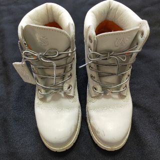 ティンバーランド(Timberland)のTimberland☆24.5cm☆オーダーメイド☆オールホワイト(ブーツ)