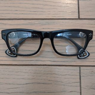 CHROME HEARTS クロムハーツ サングラス メガネ ウェリントン型 VAGILANTE ブラック 54□19-149 良品  56904