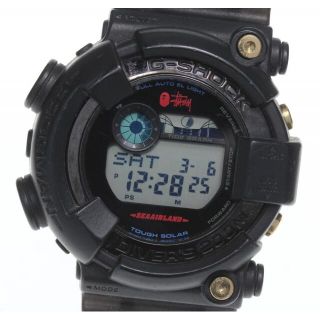 カシオ(CASIO)の【CASIO】カシオ G-SHOCK Stussy×BAPE フロッグマン GF-8250BS-1JR ソーラー電波 メンズ【ev20】(腕時計(デジタル))