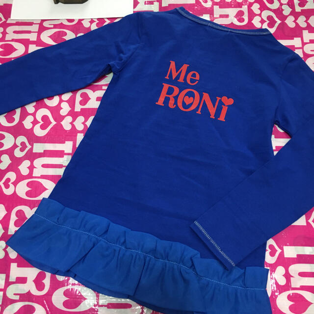 RONI(ロニィ)のサンプルRONI♥️ブルーフリルTシャツ♥️S キッズ/ベビー/マタニティのキッズ服女の子用(90cm~)(Tシャツ/カットソー)の商品写真