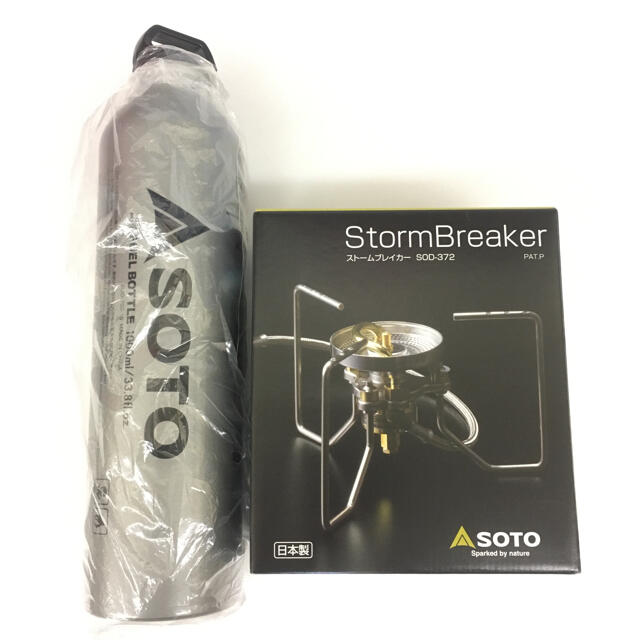 新富士バーナー(シンフジパートナー)のSOTO ストームブレイカー SOD-372 燃料ボトル 1000mlセット スポーツ/アウトドアのアウトドア(ストーブ/コンロ)の商品写真