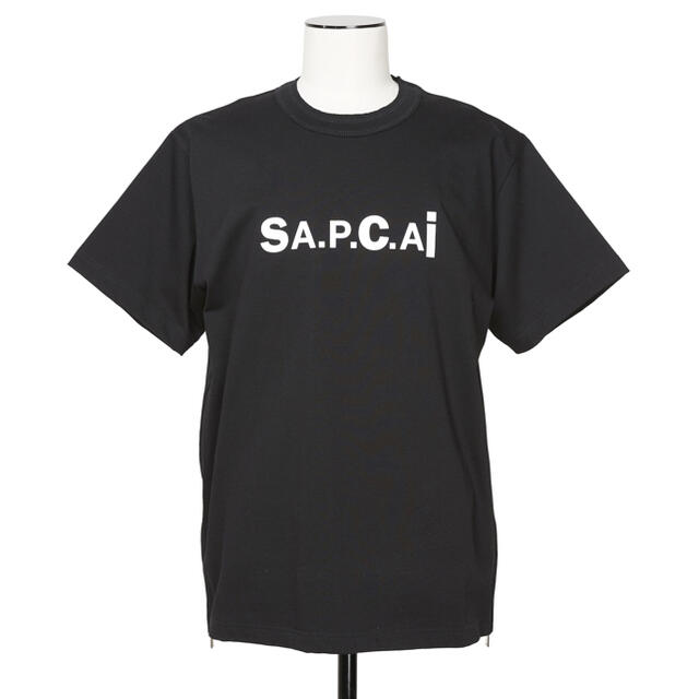 sacai x apc コラボTシャツ　黒　M 新品　サカイ