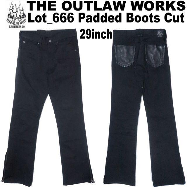 wescoTHE OUTLAW WORKS ダイアモンドパテッド ブーツカット