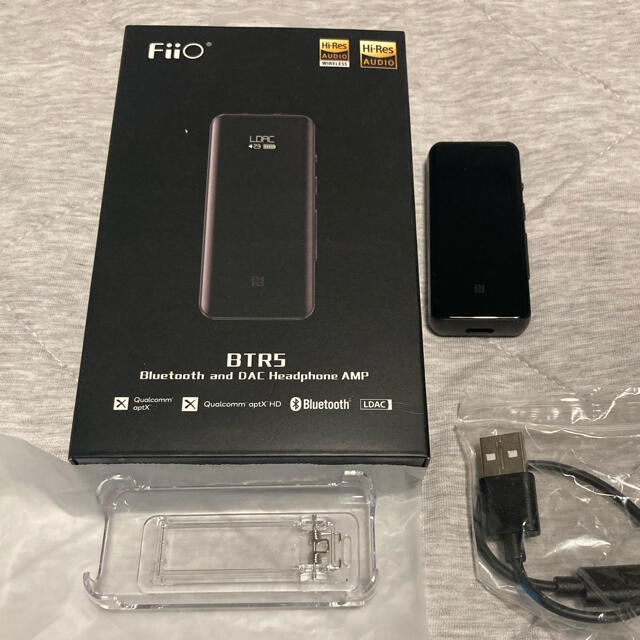 オーディオ機器fiio BTR5 Bluetoothレシーバー　ポータブルアンプ