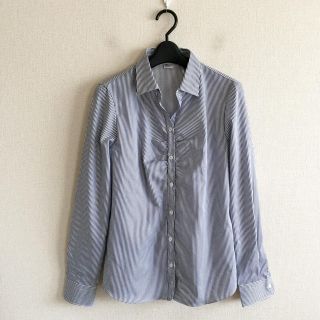 スーツカンパニー(THE SUIT COMPANY)のスーツカンパニー♡美品♡ピンストライプシャツ(シャツ/ブラウス(長袖/七分))