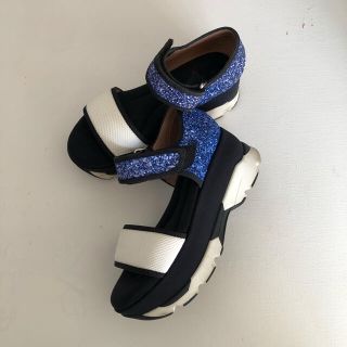 マルニ(Marni)のMARNI グリッタースポーツサンダル 36サイズ(サンダル)