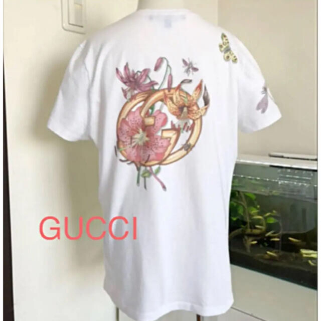 Gucci(グッチ)のGUCCI☆昆虫モチーフ♡Tシャツ♪オシャレ╰(*´︶`*)╯♡ レディースのトップス(Tシャツ(半袖/袖なし))の商品写真