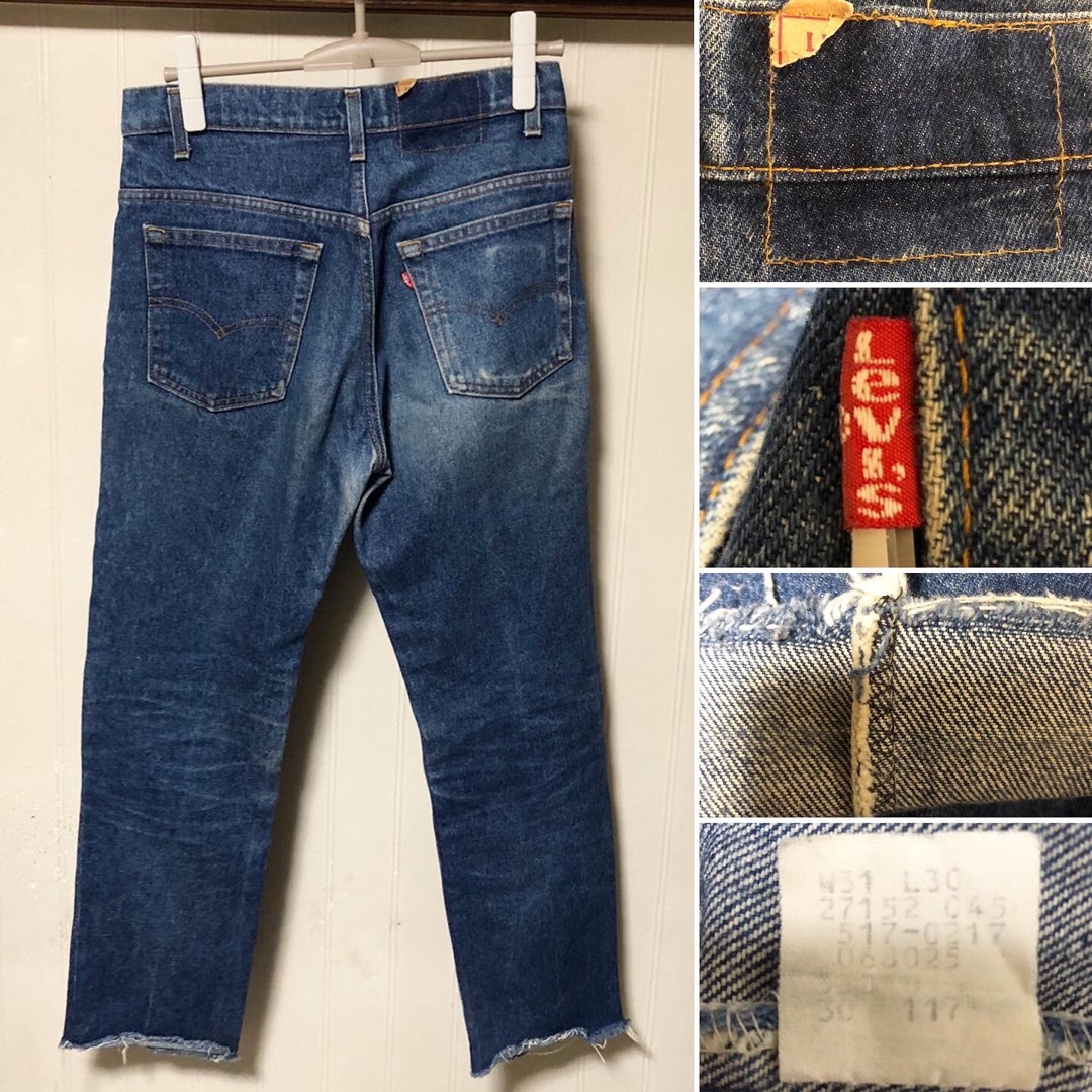 Levi's - USA製 87年 Levis 517-0217 66後期 ブーツカット W31の Levi's - USA製 87年 Levis 517-0217 66後期 ブーツカット W31の