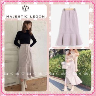 マジェスティックレゴン(MAJESTIC LEGON)のマジェスティックレゴン マーメイドステッチスカート(ひざ丈スカート)