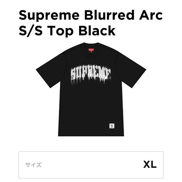 Supreme Blurred Arc S/S Top Black | フリマアプリ ラクマ