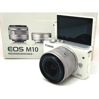 キヤノン(Canon)の★カメラ女子に大人気のホワイトカラー♪★Canon EOS M10 レンズセット(ミラーレス一眼)