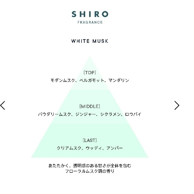 shiro(シロ)のSHIRO ﾎﾜｲﾄﾑｽｸ＆ｻﾎﾞﾝ　ムエット(試香紙)お試用 コスメ/美容の香水(ユニセックス)の商品写真