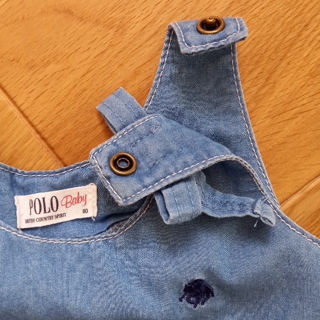 POLO RALPH LAUREN(ポロラルフローレン)のぽんさま専用　POLO Baby デニム　ワンピース　80cm&ビケットクラブ キッズ/ベビー/マタニティのベビー服(~85cm)(ワンピース)の商品写真