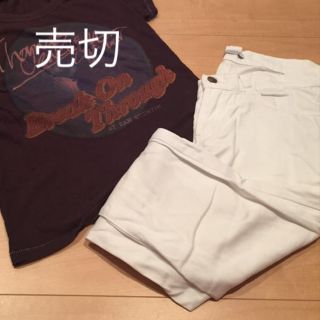 マウジー(moussy)のホワイトデニム(Tシャツ(半袖/袖なし))