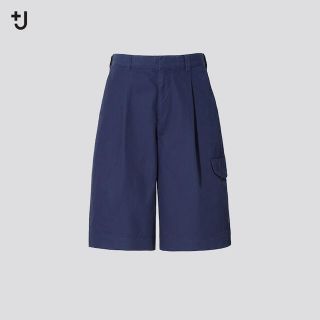 ジルサンダー(Jil Sander)の+J ワイドフィットカーゴハーフパンツ(ワークパンツ/カーゴパンツ)