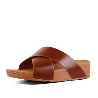 フィットフロップ(fitflop)のフィットフロップ ／キャメル　　　　　　　　　　　　　クロスレザーサンダル(サンダル)