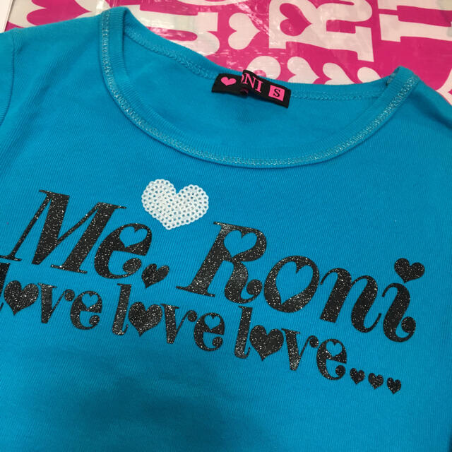 RONI(ロニィ)のサンプルRONI♥️ブルーチュールTシャツ♥️S キッズ/ベビー/マタニティのキッズ服女の子用(90cm~)(Tシャツ/カットソー)の商品写真