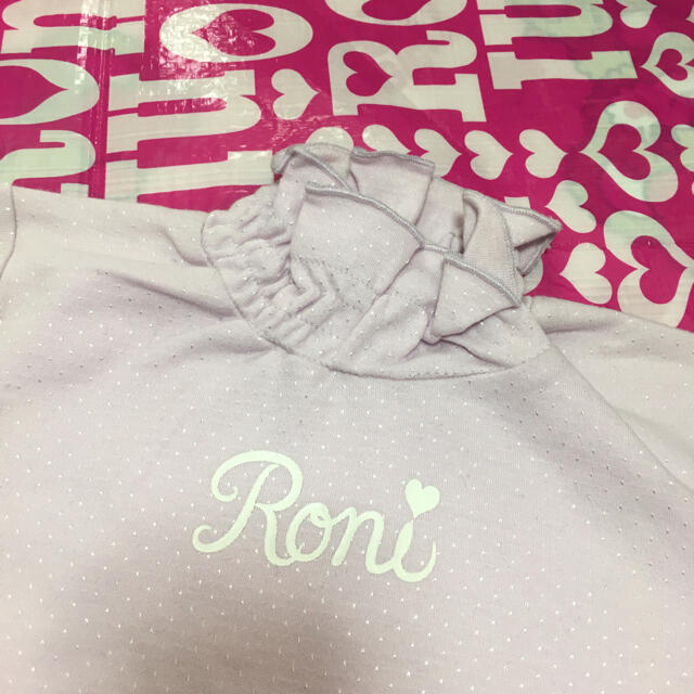 RONI(ロニィ)のサンプルRONI♥️ピンクラベンダーTシャツ♥️S キッズ/ベビー/マタニティのキッズ服女の子用(90cm~)(Tシャツ/カットソー)の商品写真