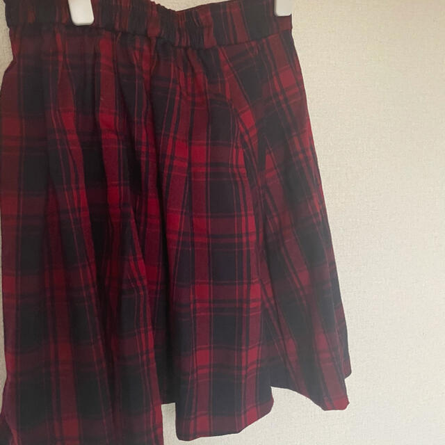INGNI(イング)のイング　赤チェックスカート レディースのスカート(ひざ丈スカート)の商品写真