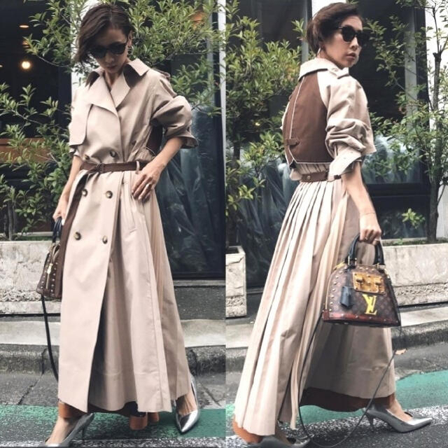 限定値下げ　Ameri  VARIOUS BACK PLEATS TRENCH