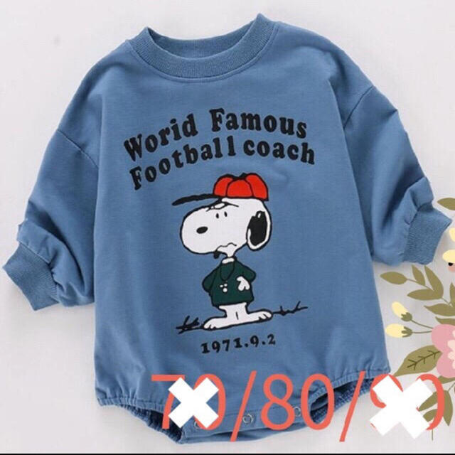 ZARA KIDS(ザラキッズ)のスヌーピー　ロンパース　インポート　韓国　 キッズ/ベビー/マタニティのベビー服(~85cm)(ロンパース)の商品写真