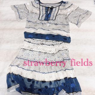 ストロベリーフィールズ(STRAWBERRY-FIELDS)のstrawberry fields ストロベリーフィールズ　セットアップ(ひざ丈ワンピース)