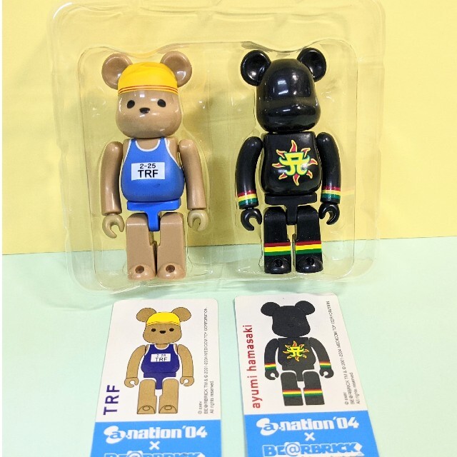 MEDICOM TOY(メディコムトイ)のBE@RBRICK100%  TRF ＆浜崎あゆみ エンタメ/ホビーのフィギュア(その他)の商品写真