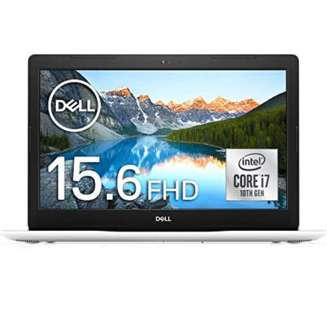 DELL(デル)のDell ノートパソコン ホワイト 15.6インチ スマホ/家電/カメラのPC/タブレット(ノートPC)の商品写真