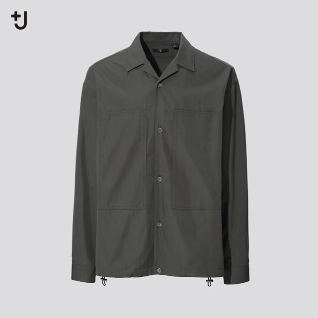 UNIQLO(ユニクロ)のUNIQLO +J スーピマコットンオーバーサイズシャツブルゾン　OLIVE メンズのトップス(シャツ)の商品写真